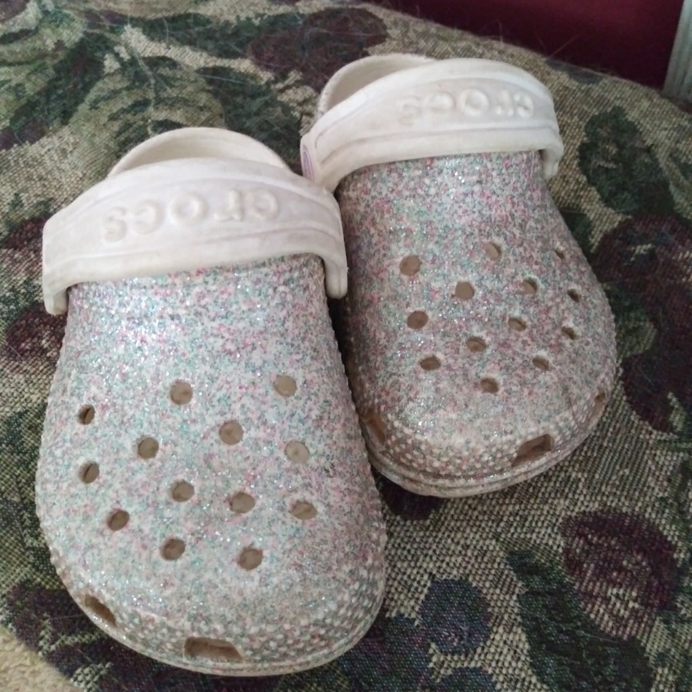 Toddler Size 5 Sparkle Crocs